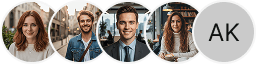 Multiple investor profile avatars on Falcao Capitorio trading review block